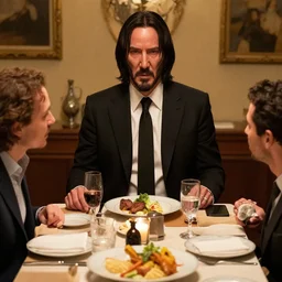 john wick serving you dinner