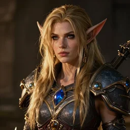 world of warcraft female human, ultra realistic.