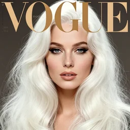 stunning portrait by richard avedon of a gorgeous young woman with long flowing white hair. soft features. high fashion photography from the 1 9 6 0 s. retro makeup. cover of vogue magazine, canon 5 0 mm f / 1. 6