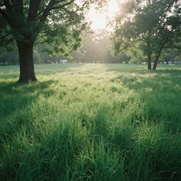 diffused light in the meadows