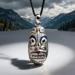 jewelry inspired by the Haida Gwaii, high detail, product photo