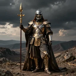 avant-garde costume of the allegory of war