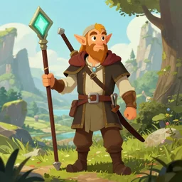 a halfling dnd illustration