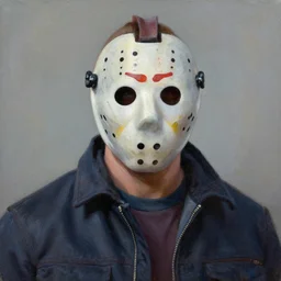 jason voorhees ( oil painted )