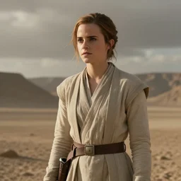a beautiful still of Emma Watson in Star Wars
