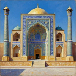 paint 🏡, qajar art, greg rutkowski, trending artstation