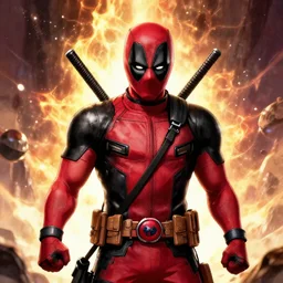deadpool in dragon ball z, 4 k