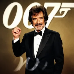 Bob Ross as 007, promotional image