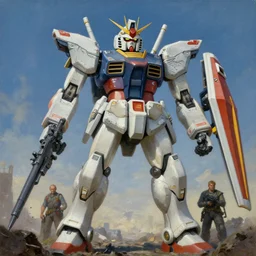 a giant anubis mecha gundam, tim hildebrandt, wayne barlowe, bruce pennington, donato giancola, trending on artstation, cinematic composition, beautiful lighting, hyper detailed, 8 k, oil on canvas