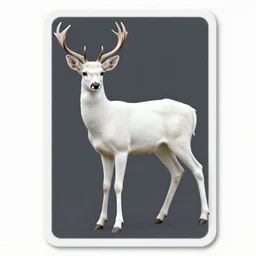 A white-tailed deer as a Netrunner card