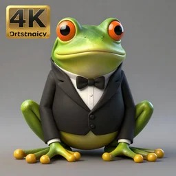 frog in a tuxedo, matte painting, concept art, cgsociety, octane render, trending on artstation, artstationHD, artstationHQ, unreal engine, 4k, 8k