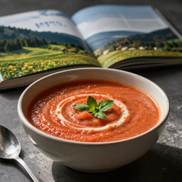 gazpacho, cookbook photo