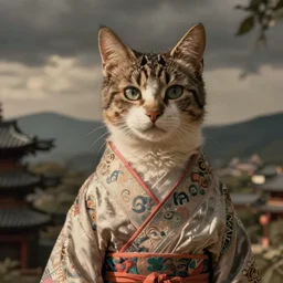 first ever photograph of a catgirl, historic photograph, nekomimi cat ears, 19th century japan