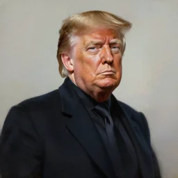 « a beautiful painting of donald trump as a sith lord portrait, very realistic, trending on artstation »