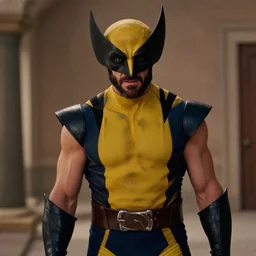 old man mads mikkelson as the wolverine, X-men movie scene, cinematic lighting, Wes Anderson scene