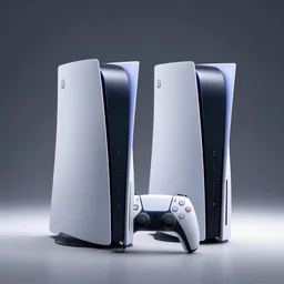 playstation 6 concept design, product photography, studio lighting