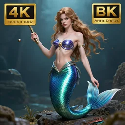 beautiful!! mermaid warrior artgerm anne stokes highly detailed 8 k hdr smooth sharp focus high resolution award - winning photo photorealistic