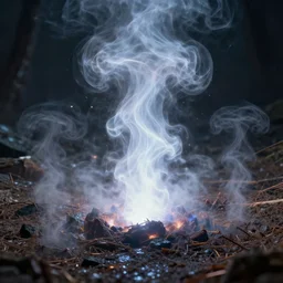 a mystical energy steaming from the ground, concept art, hyperrealistic, ultra realistic, trending on artstation