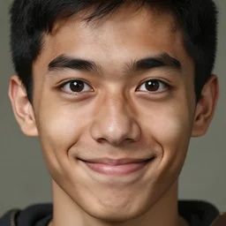 a light brown - skinned young man with short black hair, big brown protruding eyes, hard angled eyebrows, big hooked nose and prominent cheekbones with a cheeky smile as a dnd knight, closeup portrait by gaston bussiere, j. c. leyendecker, craig mullins, symmetry!!, realistic face