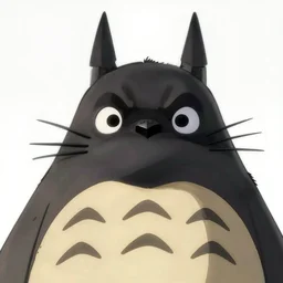 still from Batman the dark knight rises in the style of Miyazaki's Totoro