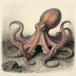 there's an octopus in the moshpit, massurrealism, matte drawing, american realism, dystopian art, academic art