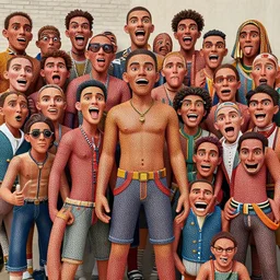 gigachad made of gigachads that are made out of gigachads