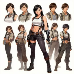 concept art of tifa lockhart by wlop, rossdraws, mingchen shen, bangkuart, sakimichan, yan gisuka, jeongseok lee, artstation, 4k