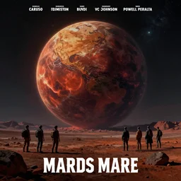 mars attack in the night, poster art by daniele caruso, benediktus budi, jason edmiston, vc johnson, powell peralta