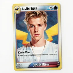 kill justin bieber pokemon card