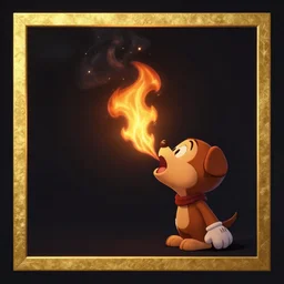 spitting fire by disney concept artists, blunt borders, rule of thirds, golden ratio, godly light