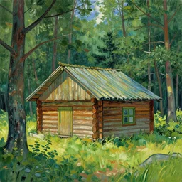 [ a log cabin in the forest ] [ van gogh ] [ 3 8 4 0 x 2 1 6 0 ]