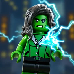 lego of she hulk attorney at law who fighting the hulk, perfect lightning