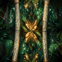 mystic jungle pattern, sharp focus, octane render, crackle tube, rpg, beautiful, flare, cinematic, vsco, film, unreal engine, symmetrical!!, artstation, art by artgerm, rossdraws, art by karol bak, makeup,