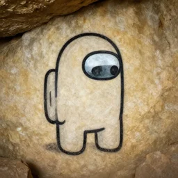 cave painting of among us