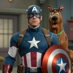 film still of captain america in scooby - doo ( 1 9 6 9 )
