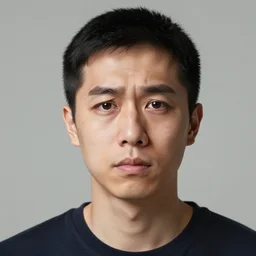portrait of a 👦 with a 🥺 expression by wlop