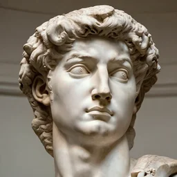 sculpture of a face made of sculptures of people made by michelangelo, intricate design, art station