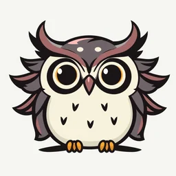 chibi owl logo 8 k abstract