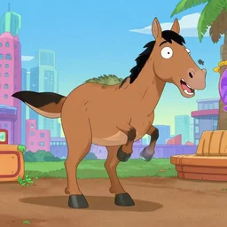 tyrannosaurus in studio city, still from bojack horseman