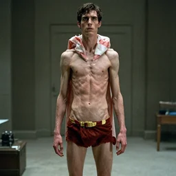 film still of superman as a!!! skinny very skinny skinny slim weak man very skinny no muscle skinny skinny emaciated!!! in the new superman movie