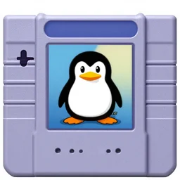 fat penguin key art in a cartridge, cartucho snes, super nintendo cartridge