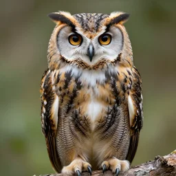 An owl with the body and fur of a bear,  , 8k, ultra realistic, professional photography