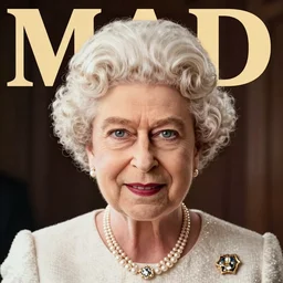 mad magazine cover photo portrait caricature queen elizabeth ii