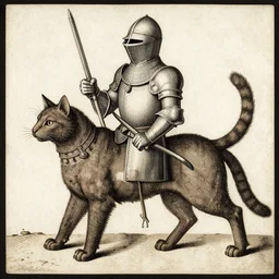 cat the knight by durer