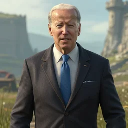video game screenshot of joe biden in skyrim