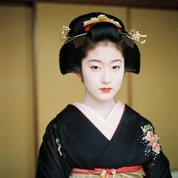 Portrait Photograph of a Japanese Geisha Rollei RPX 25