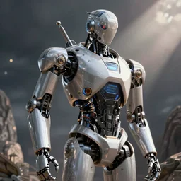 advanced robotic cyborg design, studio octane render