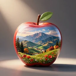 a wii shaped like an apple