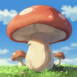 planet shaped like a mushroom, anime still frame by shinkai