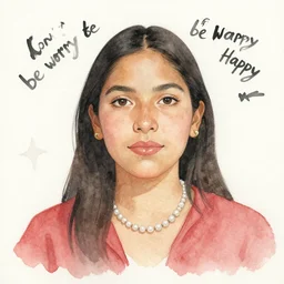 don't worry be happy, a watercolor painting by a mexican painter, 1 9 7 8
